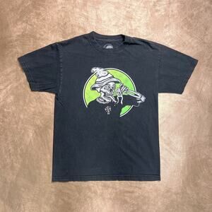 Lurking Class Sketchy Tank Die High Frog Wizard T-Shirt Black Short Sleeve Indie